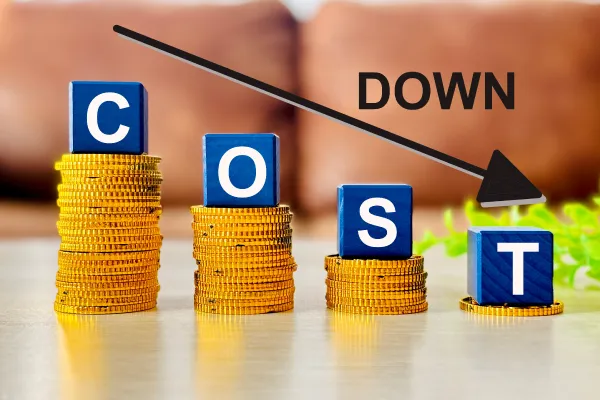 ホームページ制作コスト削減のイメージ